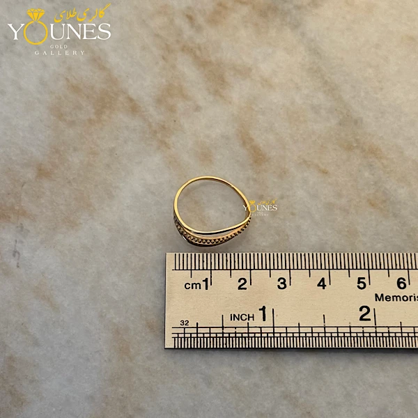 انگشتر وی لاین طلا